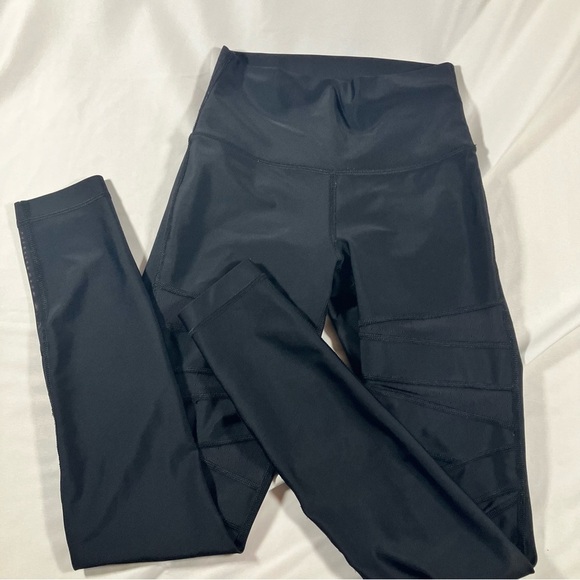 Lululemon Wunder Under Pant Hi-Rise Tech Mesh Black sz 2 - Picture 3 of 9